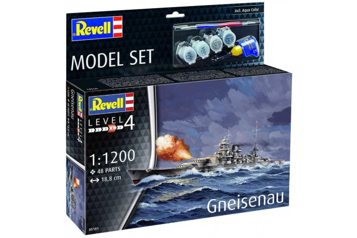 ModelSet loď 65181 - Battleship Gneisenau (1:1200)