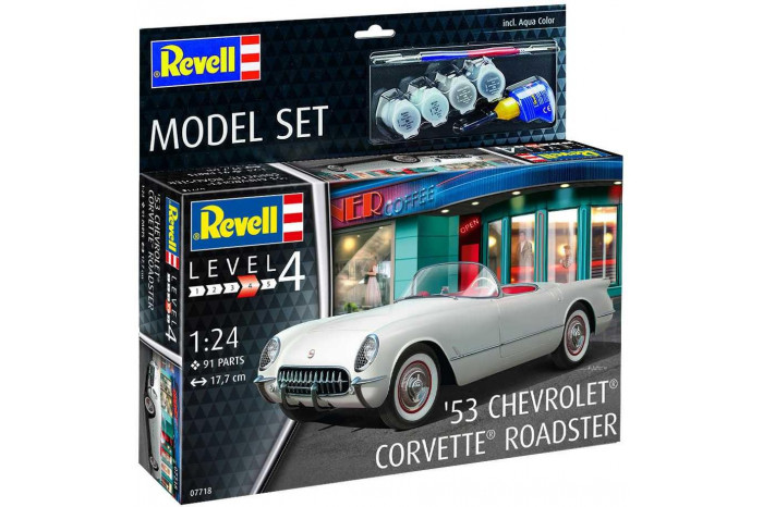 ModelSet auto 67718 - '53 Chevrolet® Corvette® Roadster (1:24)