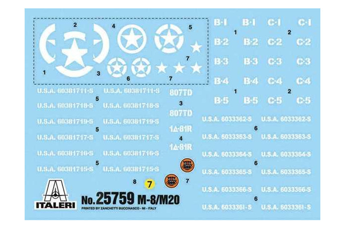 Model Kit military 25759 - M8/M20 (1:56)