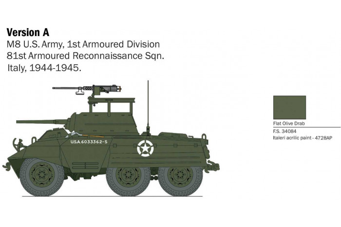 Model Kit military 25759 - M8/M20 (1:56)