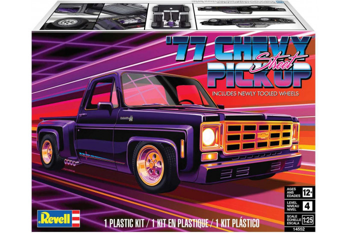 Plastic ModelKit MONOGRAM auto 4552 - 76 Chevy Squarebody Street Truck (1:24)