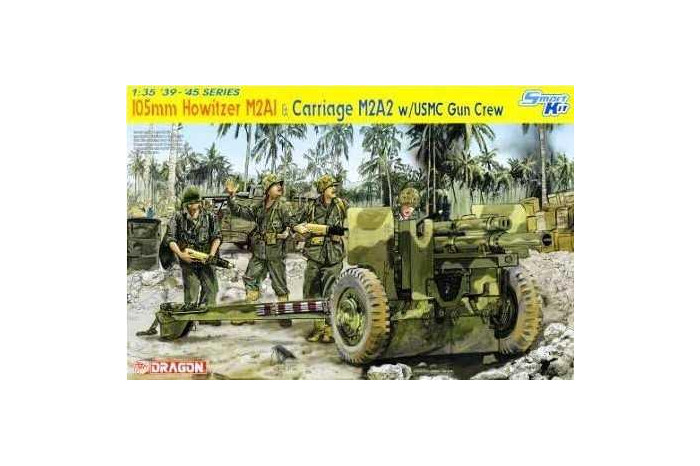 Model Kit military 6531 - 105mm HOWITZER M2A1 & CARRIAGE M2A2 (1:35)