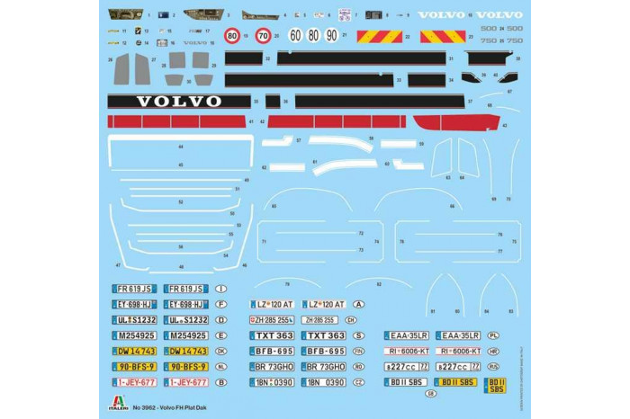 Model Kit truck 3962 - Volvo FH low roof (1:24)