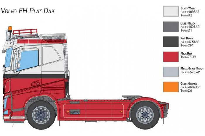 Model Kit truck 3962 - Volvo FH low roof (1:24)