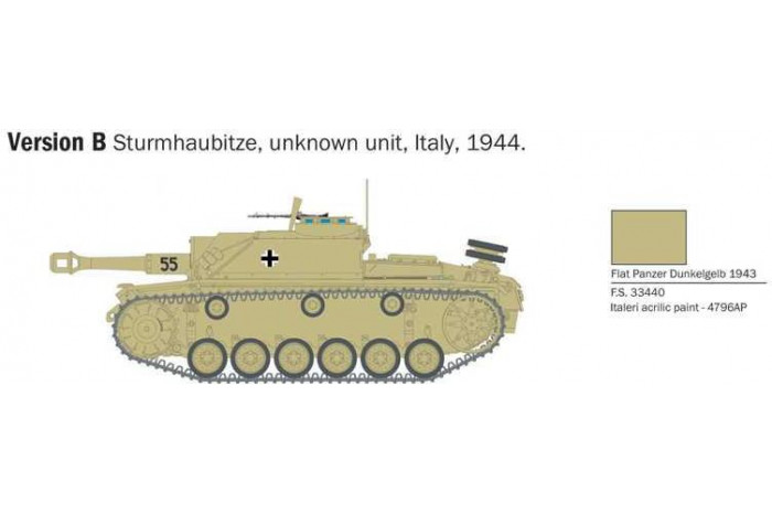 Model Kit military 25756 - Sd. Kfz. 142/1 Sturmgeschütz III (1:56)