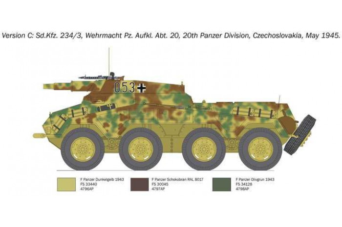 Model Kit military 6756 - Sd. Kfz. 234/3 (1:35)