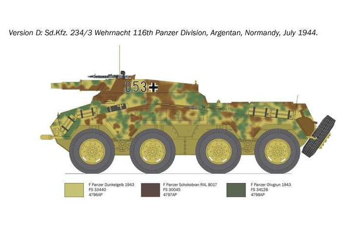 Model Kit military 6756 - Sd. Kfz. 234/3 (1:35)
