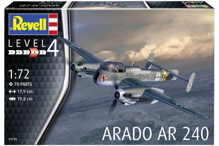 Plastic ModelKit letadlo 03798 - Arado AR-240 (1:72)