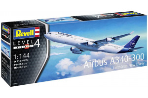 Plastic ModelKit letadlo 03803 - A340-300 Lufthansa New Livery (1:144)