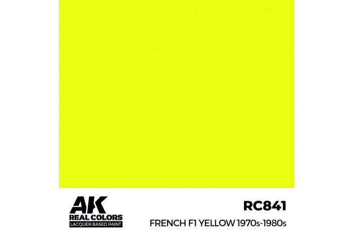 French F1 Yellow 1970s-1980s - RC841