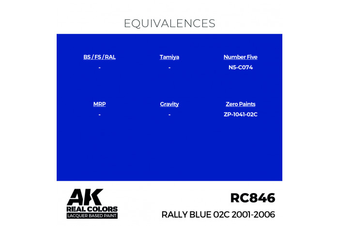 Rally Blue 02C 2001-2006 - RC846