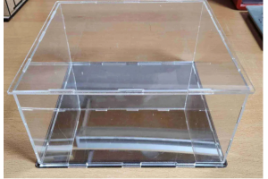 Plexibox with mirror base (200x200x100) - 02032
