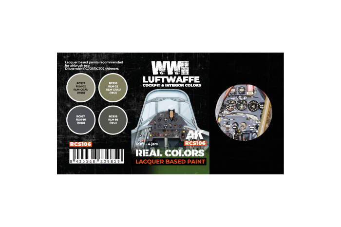 WWII Luftwaffe Cockpit & Interior Colors SET - RCS106