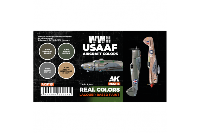 WWII USAAF Aircraft Colors SET - RCS113