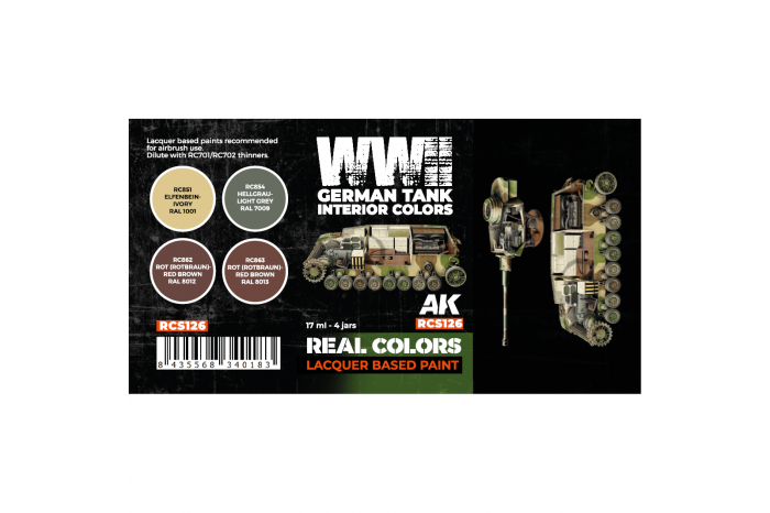 WWII German Tank Interior Colors SET - RCS126