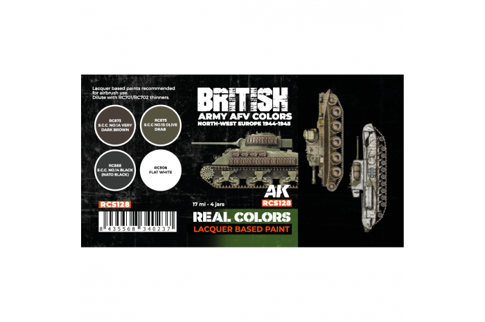 British Army AFV Colors SET - RCS128