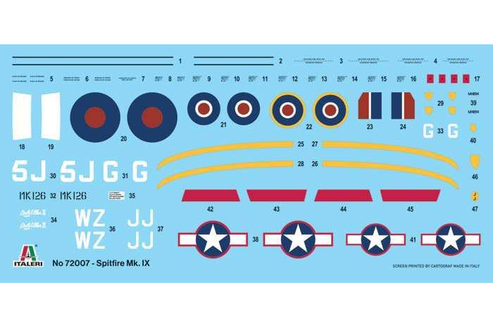 Model Set letadlo 72007 - Spitfire Mk. Vb (1:72)