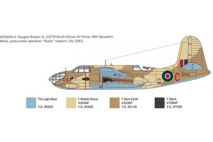 Model Kit letadlo 2656 - A-20B / Boston III (1:48)