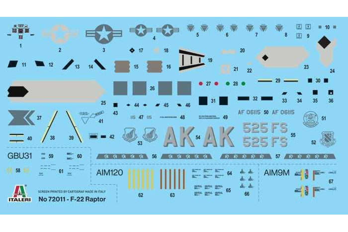 Model Set letadlo 72011 - 1:72 F-22 Raptor (1:72)
