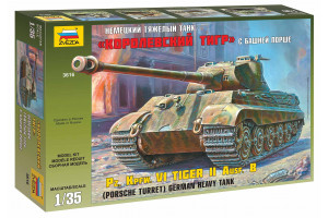 Model Kit tank 3616 - Kingtiger Porsche (1:35)