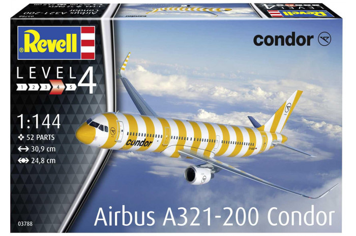 Plastic ModelKit letadlo 03788 - A321-200 Condor (1:144)