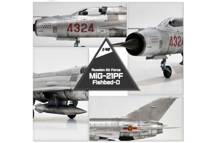 Model Kit letadlo 12320 - Russian Air Force MiG-21PF Fishbed-D (1:48)