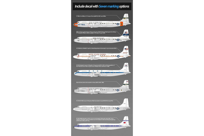 Model Kit letadlo 12634 - USAF C-118 Liftmaster (1:144)