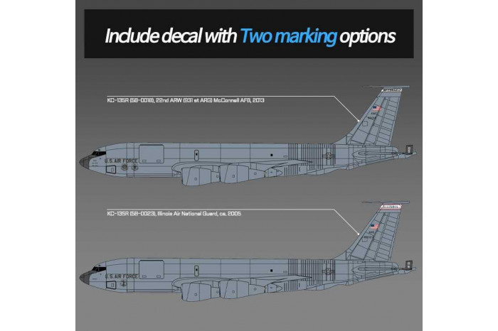 Model Kit letadlo 12638 - USAF KC-135R Stratotanker (1:144)