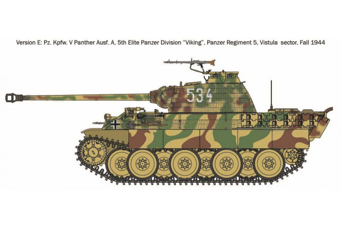 Model Kit military 7018 - Sd.Kfz. 171 Pz.Kpfw. V Panther Ausf. A (1:72)