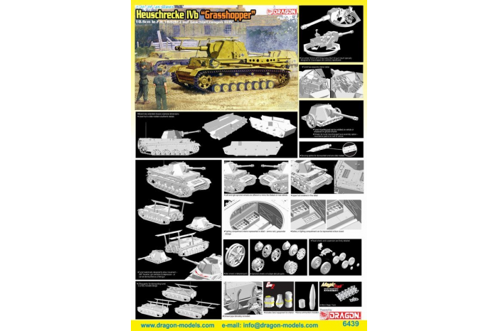 HEUSCHRECKE IVb "GRASSHOPPER" 10.5cm le.F.H.18/6(Sf.) (1:35) - 6439