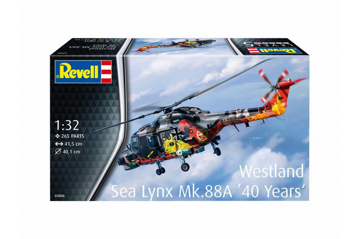 Plastic ModelKit vrtulník 03806 - Westland Lynx - Special painting (1:32)