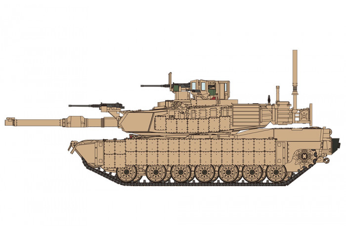 U.S. Main Battle Tank M1A2 SEP ABRAMS TUSK II (1:72) - 72-003