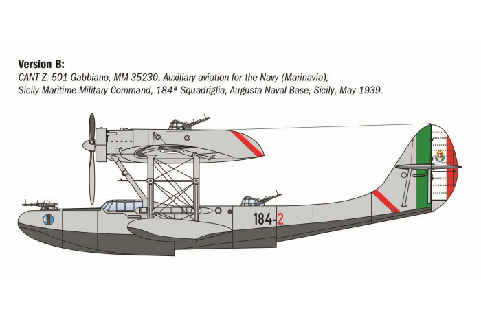 Model Kit letadlo 0112 - CANT Z-501 Gabbiano (1:72)