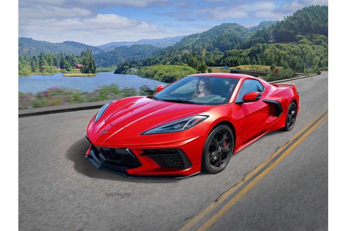 ModelSet auto 67714 - Corvette C8 Coupé (1:24)