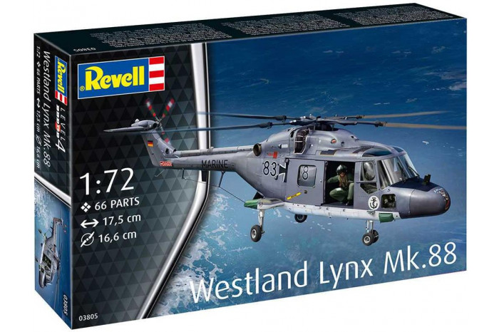 Plastic ModelKit vrtulník 03805 - Westland Lynx (1:72)