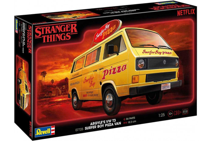Plastic ModelKit STRANGER THINGS auto 07725 - VW T3 Bus "Surfer Boy" (1:25)