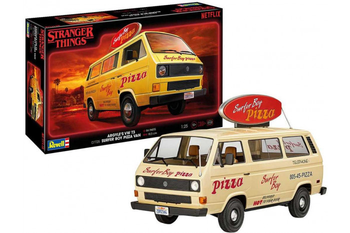 Plastic ModelKit STRANGER THINGS auto 07725 - VW T3 Bus "Surfer Boy" (1:25)