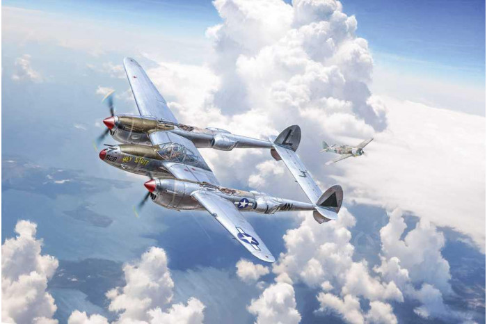 Model Kit letadlo 2834 - P-38J E.T.O. (1:48)