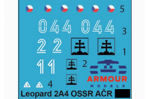 Decals for Leopard 2A4 CZ/SK - 1:35 - 35DS013