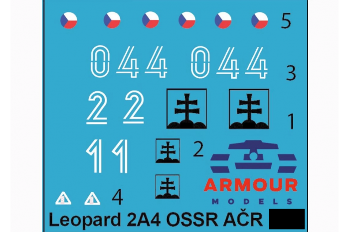 Decals for Leopard 2A4 CZ/SK - 1:72 - 72DS002