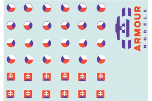 Decals - insignie ČSLA, AČR, OSSR - 1:72 - 72DS009