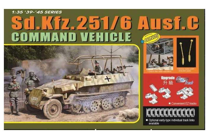 Model Kit military 6442 - Sd.Kfz.251/6 Ausf.C COMMAND VEHICLE (1:35)