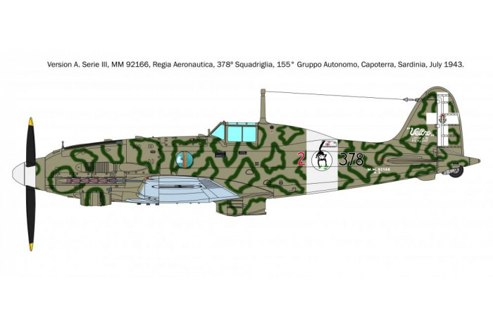 Model Kit letadlo 2519 - Macchi MC.205 "Veltro" (1:32)