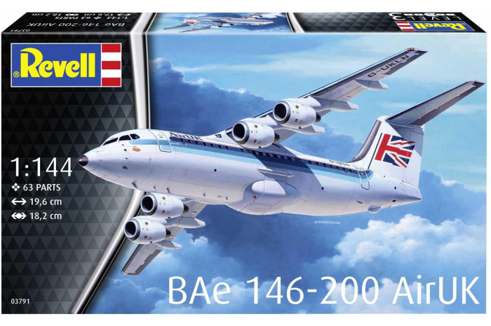 Plastic ModelKit letadlo 03791 - Bae 146 (RJ85) (1:144)