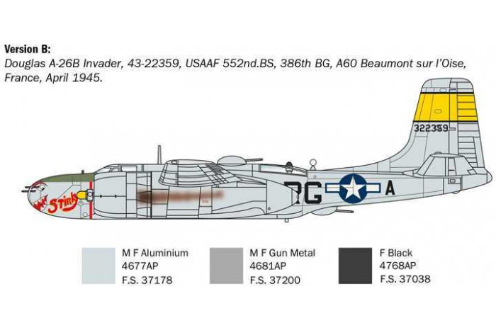 Model Kit letadlo 1274 - A-26 A/B Invader (1:72)