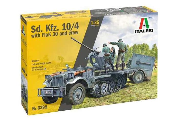 Model Kit military 6395 - Sd.Kfz 10/4 with Flak 30 and Crew (1:35)