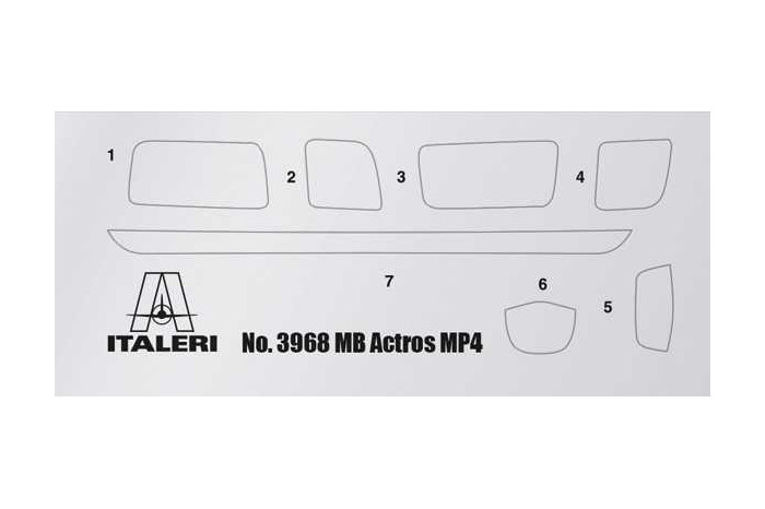 Model Kit truck 3968 - Mercedes-Benz Actros MP4 Space Grand Prix Edition (1:24)