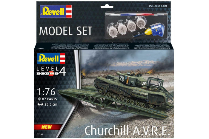 ModelSet military 63297 - Churchill A.V.R.E. (1:76)