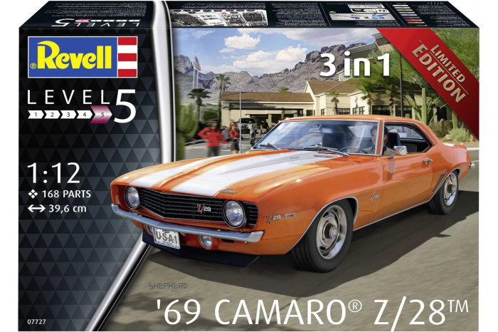 Plastic ModelKit auto 07727 - 69 Chevy Camaro (1:12)