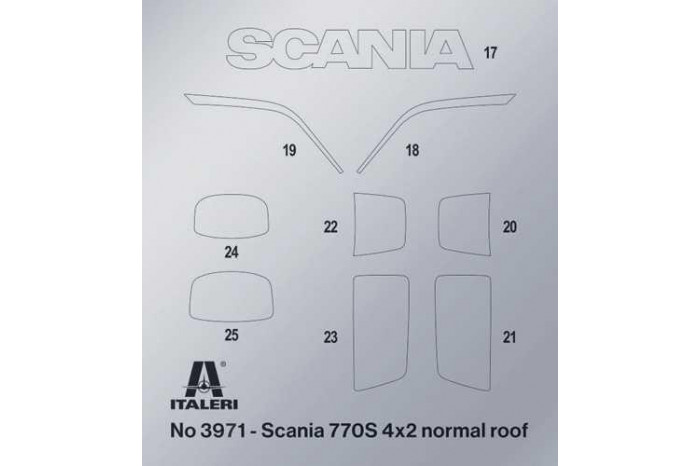 Model Kit truck 3971 - Scania S770 4x2 Normal Roof "Grey Cab" (1:24)